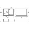 Кухонная мойка GRANULA GR-7804 шварц (черный металлик) 7804 SHBAPC