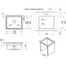 Кухонная мойка GRANULA KS-5501iU АЛЮМИНИУМ кварц 5501iU ALYUMIHIYM