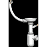 Сифон GRANULA GRAND 3 1/2 с круглым переливом и винтом металл, с отводом (С.Н. 311-11-24) CF-0021