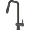 Смеситель кухонный GRANULA KS-7273 графит матовый 7273 GPAFIT MATOBYII